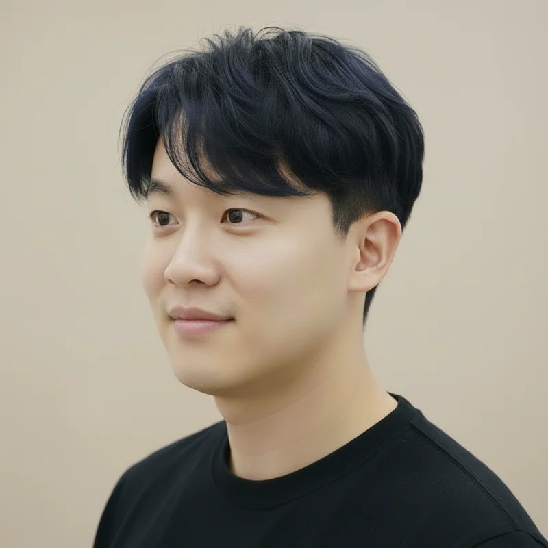 2025년 30대 남자 짧은머리 반곱슬 사각턱 커버 추천 헤어스타일