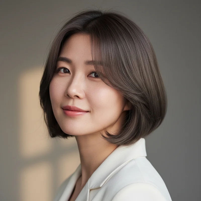 2026년 30대 여자 짧은머리 직모 이중턱 커버 추천 헤어스타일